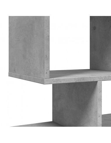 Libreria Divisorio Grigio Cemento 92x29x112 cm in Truciolato