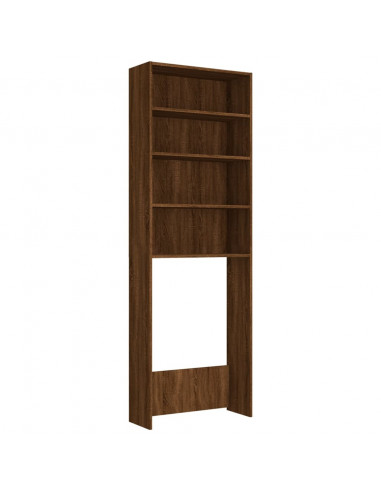 Mobile per Lavatrice Rovere Marrone 64x24x190 cm