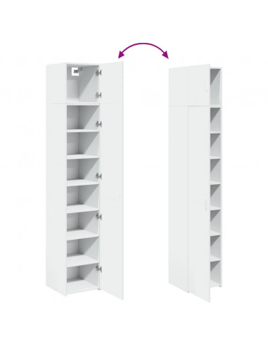 Mobile Sottile Bianco 40x42,5x225 cm in Truciolato