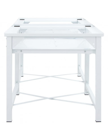 Piedistallo per Lavatrice Doppia con Ripiani Estraibili Bianco