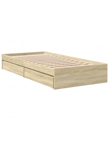 Giroletto Cassetti Rovere Sonoma 100x200 cm Legno Multistrato