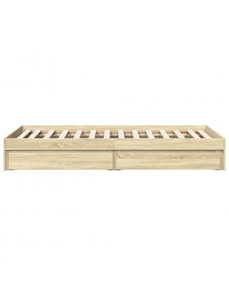 Giroletto Cassetti Rovere Sonoma 100x200 cm Legno Multistrato