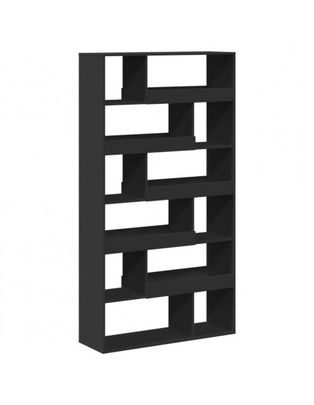 Divisorio Stanza Nero 100x33x187,5 cm in Truciolato