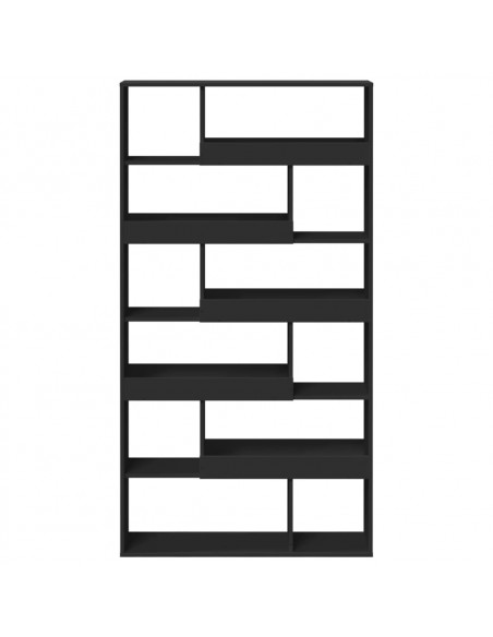 Divisorio Stanza Nero 100x33x187,5 cm in Truciolato
