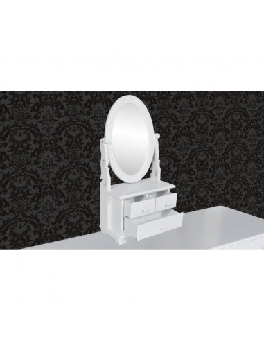 Toletta con Specchio Oscillante Ovale in MDF