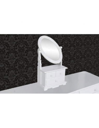 Toletta con Specchio Oscillante Ovale in MDF