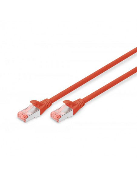 Digitus cavo di rete SFTP cat 6 doppia schermatura 50cm Rosso