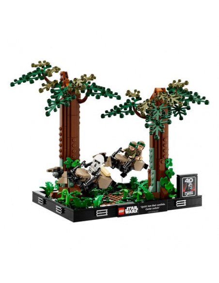 Diorama Inseguimento con lo speeder su Endor LEGO 75353 STAR WARS