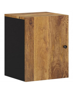 Mobile da Bagno a Parete 38x33x48 cm in Legno Massello di Mango 2
