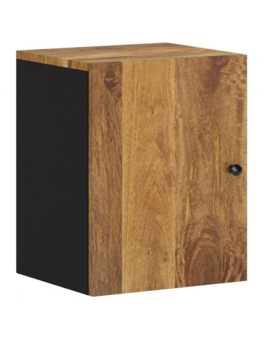 Mobile da Bagno a Parete 38x33x48 cm in Legno Massello di Mango