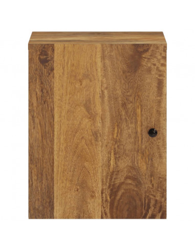 Mobile da Bagno a Parete 38x33x48 cm in Legno Massello di Mango