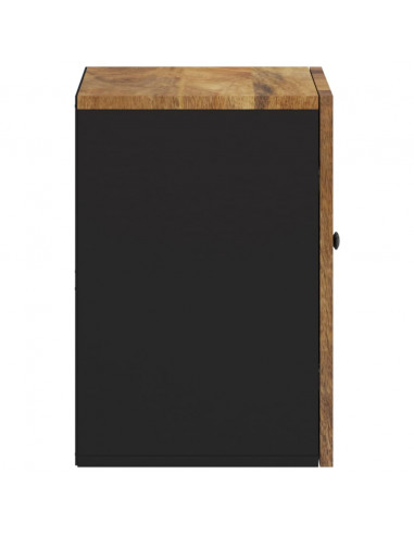 Mobile da Bagno a Parete 38x33x48 cm in Legno Massello di Mango