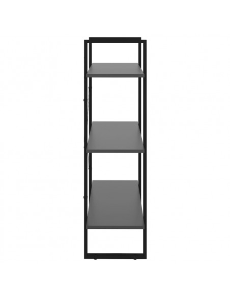 Libreria Grigia 80x30x105 cm in Legno Multistrato