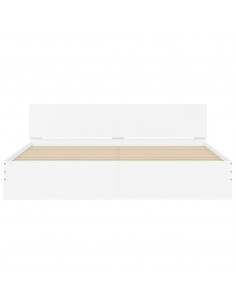 Giroletto con Testiera e LED Bianco 180x200 cm 2