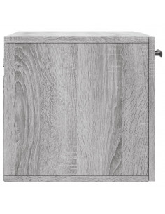 Mobile a Parete Grigio Sonoma 60x36,5x35cm in Legno Multistrato 2