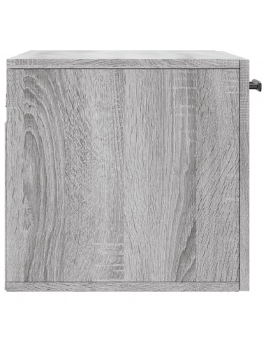 Mobile a Parete Grigio Sonoma 60x36,5x35cm in Legno Multistrato