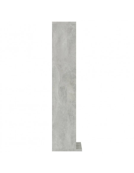 Mobile Porta CD Grigio Cemento 21x20x88 cm in Legno Multistrato