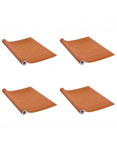 Pellicole Autoadesive per Porte 4 pz Rovere Chiaro 210x90cm PVC
