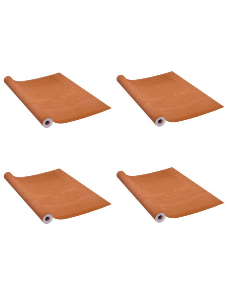 Pellicole Autoadesive per Porte 4 pz Rovere Chiaro 210x90cm PVC