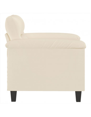 Poltrona Beige 60 cm in Tessuto di Microfibra