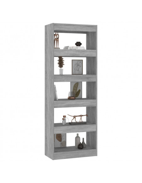 Libreria/Divisorio Grigio Cemento 60x30x166 cm in Truciolato