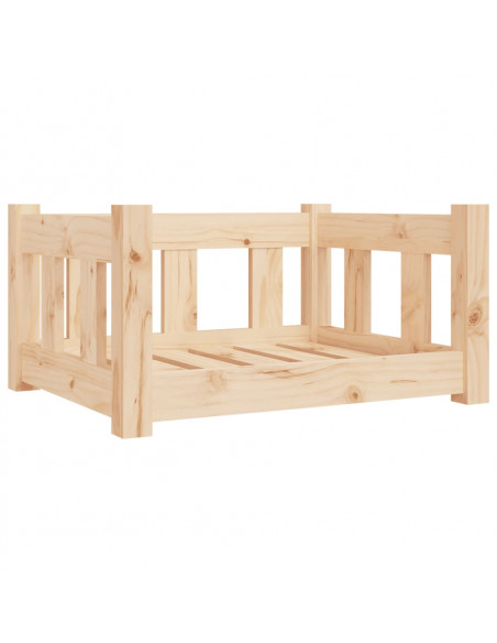 Cuccia per Cani 55,5x45,5x28 cm in Legno Massello di Pino