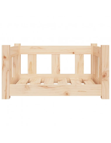Cuccia per Cani 55,5x45,5x28 cm in Legno Massello di Pino