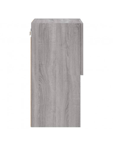 Mobili TV con Luci LED 2pz Grigio Sonoma 30,5x30x60 cm