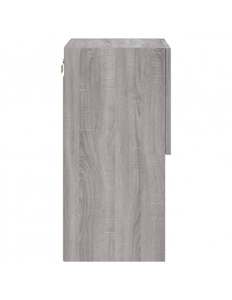 Mobili TV con Luci LED 2pz Grigio Sonoma 30,5x30x60 cm