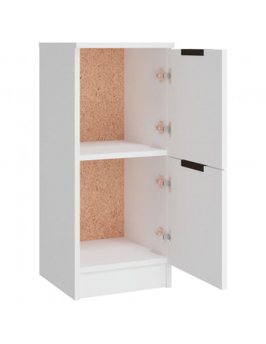 Credenze 3 pz Bianco in Legno Multistrato