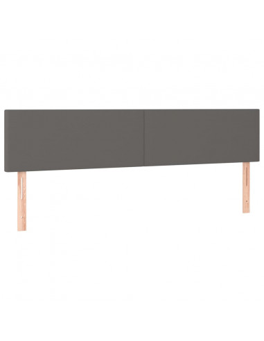 Giroletto a Molle con Materasso Grgio 200x200 cm in Similpelle