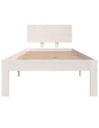 Giroletto Bianco in Legno Massello 75x190 cm Small Single