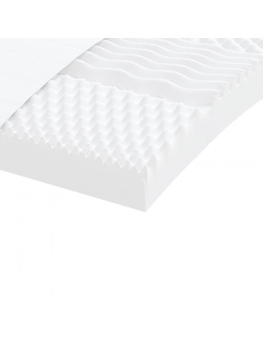Divano Letto Estraibile con Materassi Nero 90x200 cm in Tessuto