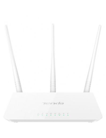 ROUTER TENDA F3 WIRELESS-N BROADBAND 300M 2T2R 3P LAN 10/100M, 3 ANTENNE FISSE 5dBi 2.4GHz