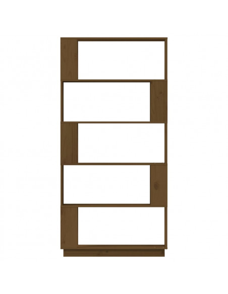 Libreria/Divisorio Miele 80x25x163,5 cm Legno Massello