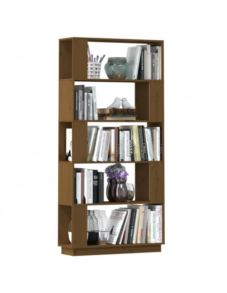 Libreria/Divisorio Miele 80x25x163,5 cm Legno Massello