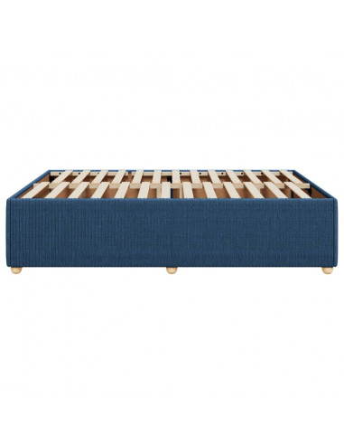 Giroletto senza Materasso Blu 160x200 cm in Tessuto