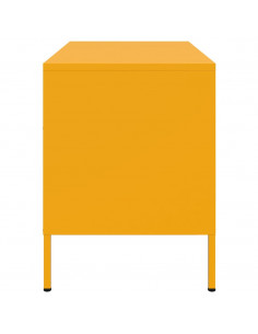 Mobile TV Giallo Senape 68x39x50,5 cm in Acciaio 2