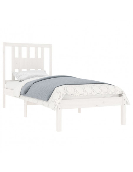 Giroletto Bianco in Legno Massello 90x190 cm Single