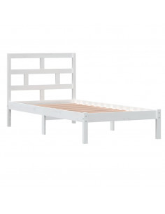 Giroletto Bianco 90x190 cm Single in Legno Massello 2