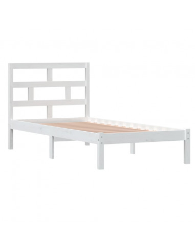 Giroletto Bianco 90x190 cm Single in Legno Massello