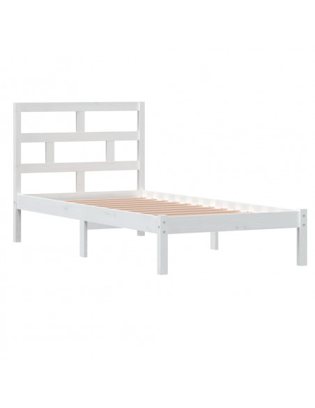 Giroletto Bianco 90x190 cm Single in Legno Massello