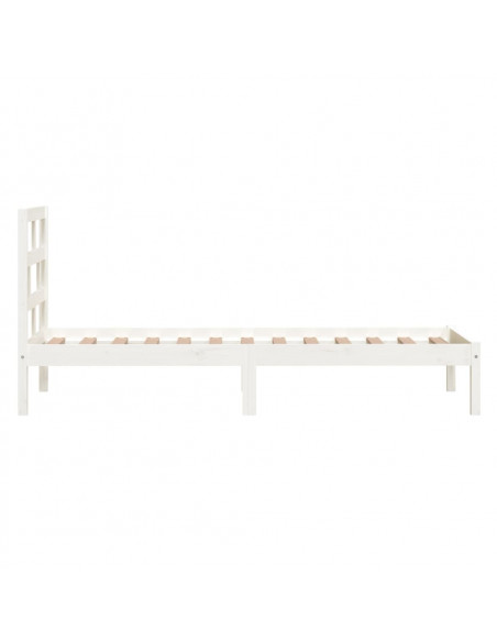 Giroletto Bianco 90x190 cm Single in Legno Massello
