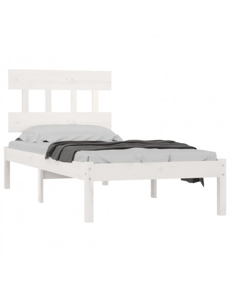 Giroletto Bianco in Legno Massello 90x190 cm Single