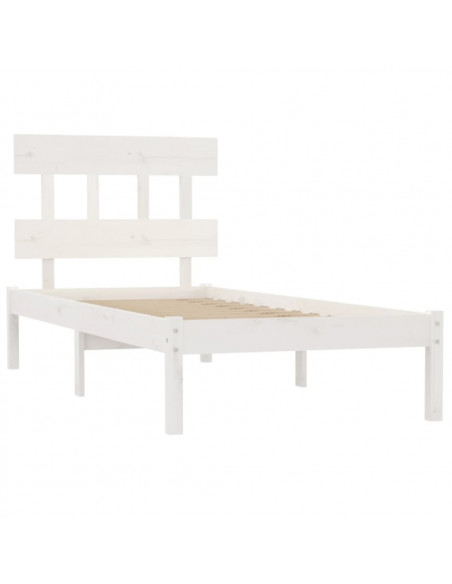 Giroletto Bianco in Legno Massello 90x190 cm Single