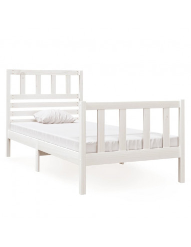 Giroletto Bianco 75x190 cm Small Single in Legno Massello