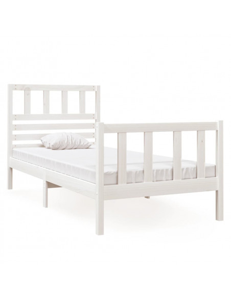 Giroletto Bianco 75x190 cm Small Single in Legno Massello