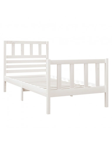 Giroletto Bianco 75x190 cm Small Single in Legno Massello