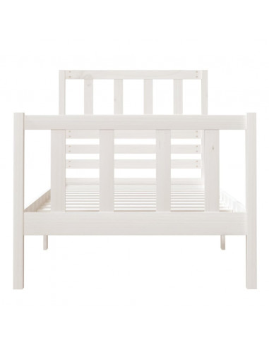 Giroletto Bianco 75x190 cm Small Single in Legno Massello