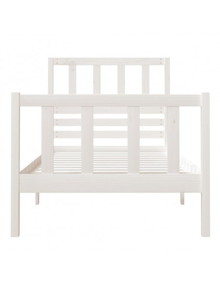 Giroletto Bianco 75x190 cm Small Single in Legno Massello